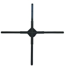 75cm 4 Blades Holographic Display Spinning 3D Projector Hologram Fan