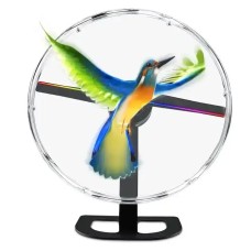 32cm 3D Desktop Version Led Fan With Protection Cover